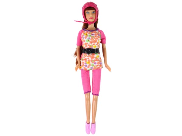 Lucy Doll Sæt Pink Scooter Skateboard hjelme