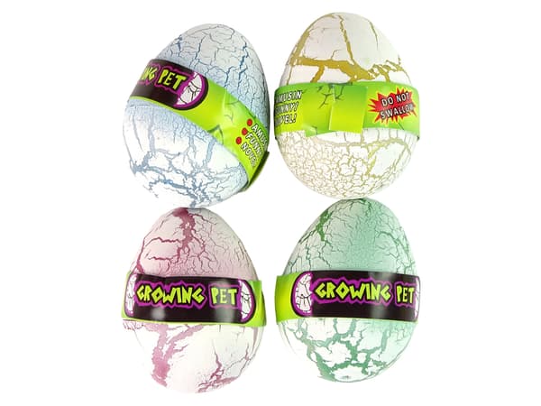 Udklækkende Dinosaur Magic Egg Vokser 6 cm Hvid