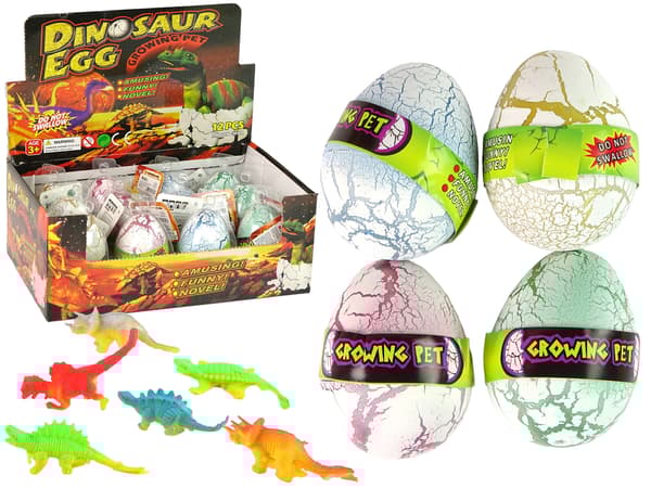 Udklækkende Dinosaur Magic Egg Vokser 6 cm Hvid