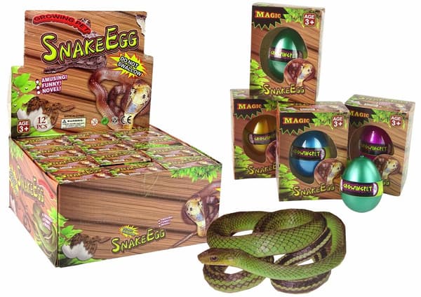 Udklækkende Voksende Magic Snake Egg 6cm