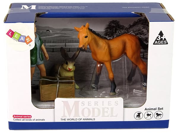 Sæt med Bright Horse Figurer Dyr.