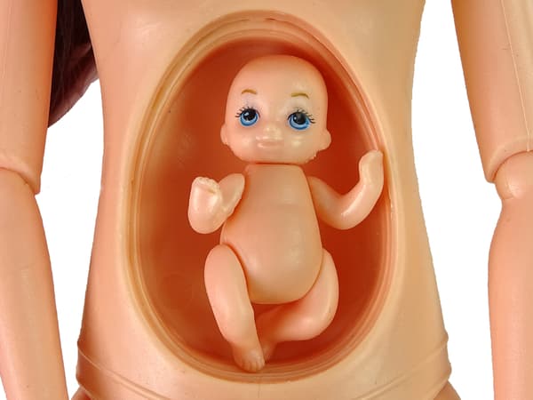 Gravid Baby Doll Långt hår Accessoarer