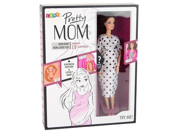 Gravid Baby Doll Långt hår Accessoarer