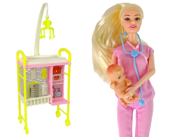 Barndocka Doctor Långt hårtillbehör