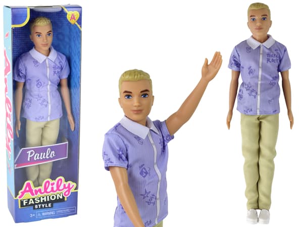 Barndocka Pojke Paulo Skjorta Blont hår