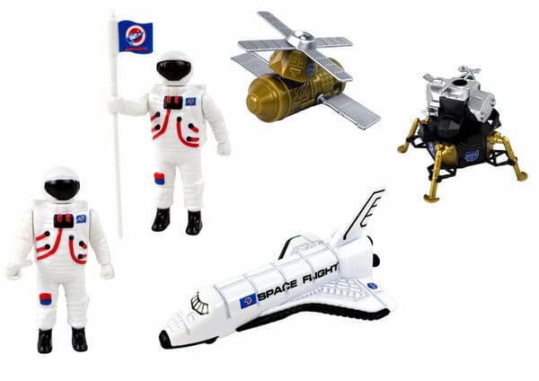 Sæt med figurer Space Truck Rocket 15 El.