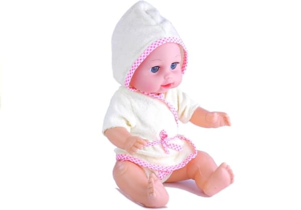 Babydukke i badekåbeflaske Potty Pampers spil