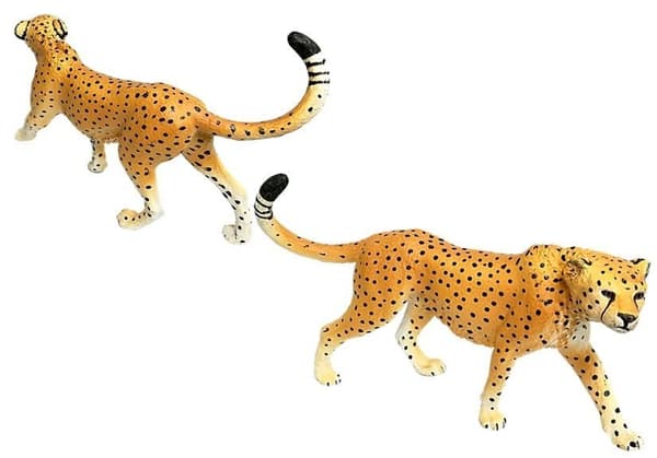 Gepard Pedagogiska figurer Vilda djur 4 stycken Savannah