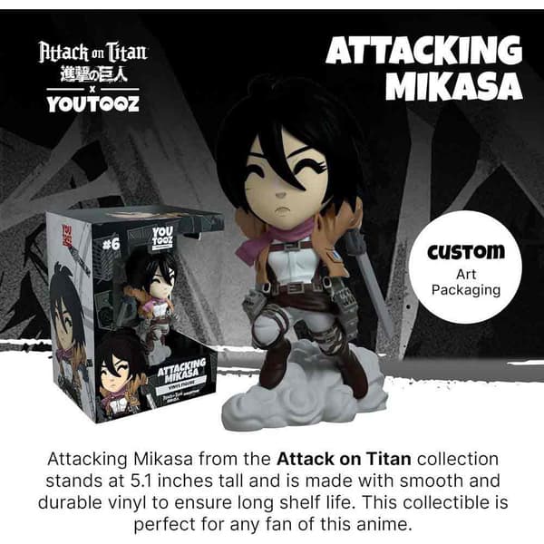 Youtooz Hyökkäys Mikasa Ackerman 11 Cm Hahmo