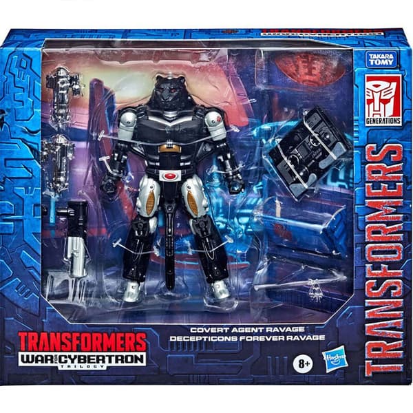 Transformers Hemlig Agent Ravage Krig Från Cybertron 15 Cm Svart