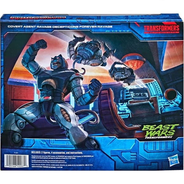 Transformers Hemlig Agent Ravage Krig Från Cybertron 15 Cm Svart