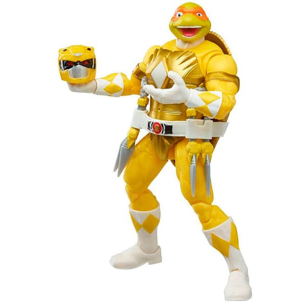 Power Rangers Teenage Mutant Ninja Turtles April O´neil Og Michelangelo 15 Cm Flerfarvet
