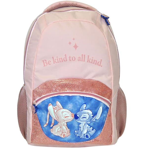 Kids Licensing Stitch Rygsæk Be Kind To All Kind 42 Cm Rosa