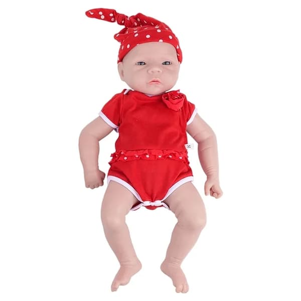 Silikon Reborn Babydockor, Realistiska Målade Funktioner, Verklighetstrogen Nyfödd Design, 46cm (18,11 tum) Pojke