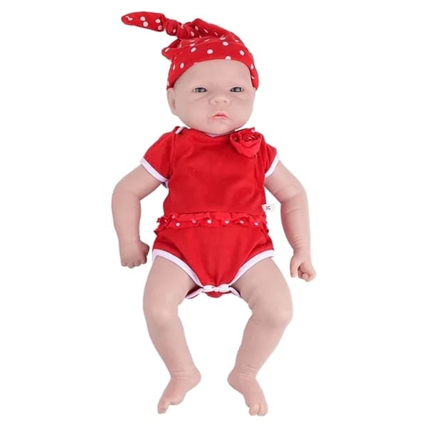 Silikon Reborn Babydockor, Realistiska Målade Funktioner, Verklighetstrogen Nyfödd Design, 46cm (18,11 tum) Pojke