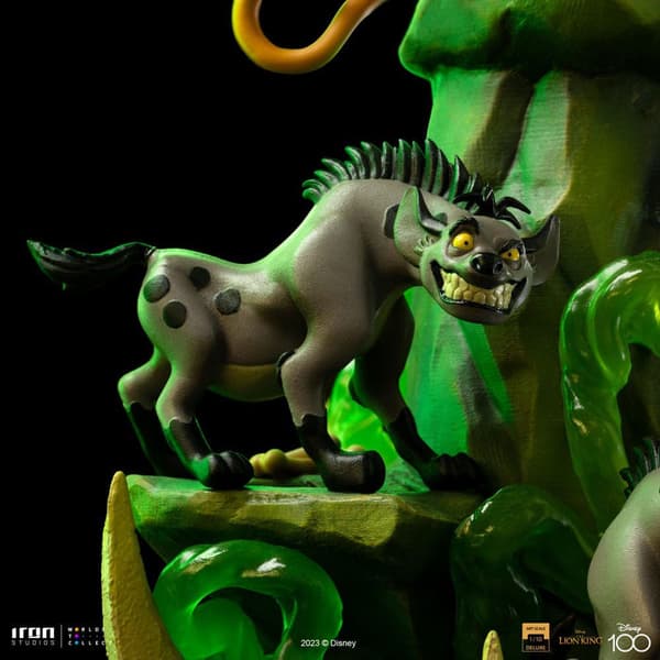 Iron Studios Løvernes Konge Statue Art Scale Deluxe 1/10 Scar Deluxe 31 Cm