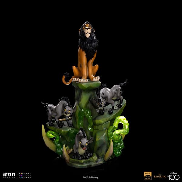Iron Studios Løvernes Konge Statue Art Scale Deluxe 1/10 Scar Deluxe 31 Cm