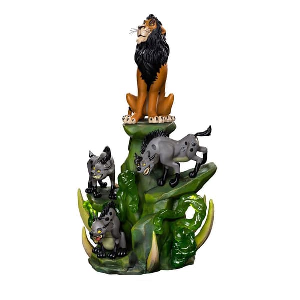 Iron Studios Løvernes Konge Statue Art Scale Deluxe 1/10 Scar Deluxe 31 Cm