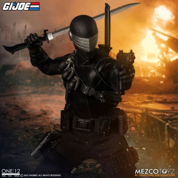 Mezco Toys Figur 1/12 Snake Eyes Deluxe Edition 17 Cm Gi Joe