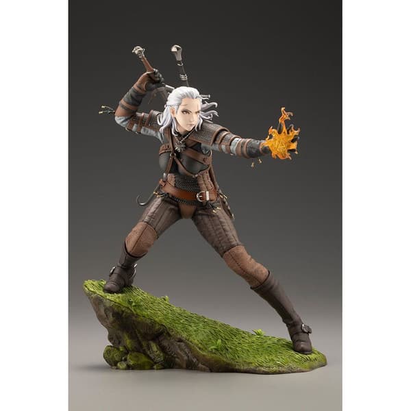 Kotobukiya Heksestatuen Pvc 1/7 Geralt 23 Cm