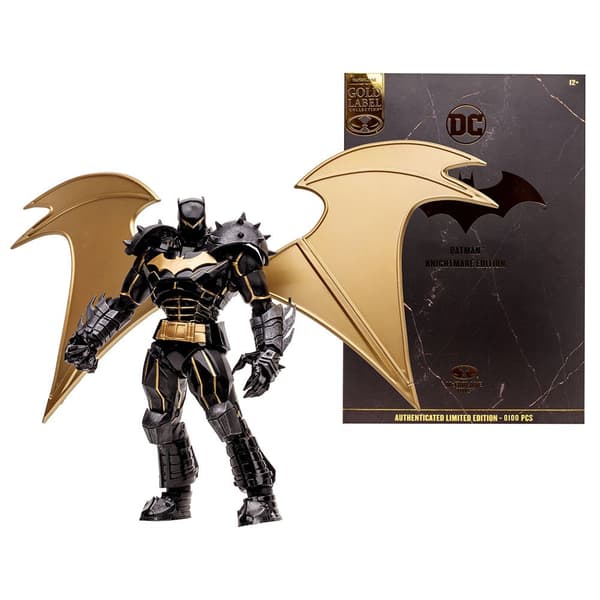 Mcfarlane Toys Guld Etikett Dc Multiverse Batman Hellbat Knightmare 18 Centimeter Figur