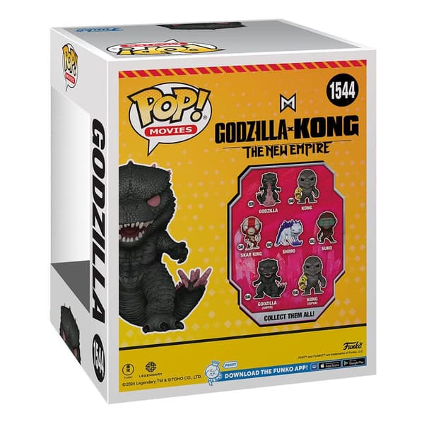 Funko Pop Super Godzilla Og Kong Det Nye Imperium Godzilla Rosa