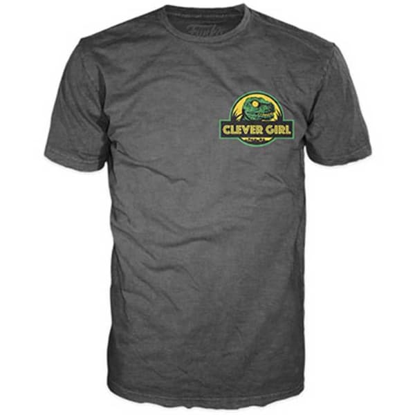 Funko Og Kortærmet T-shirt Jurassic Park Clever Raptor Pop 9 Cm Flerfarvet L