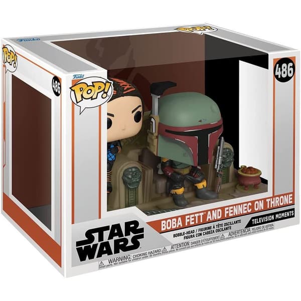 Funko Figur Pop The Mandalorian Star Wars Boba Fett & Fennec Shand 15 Cm Flerfärgad