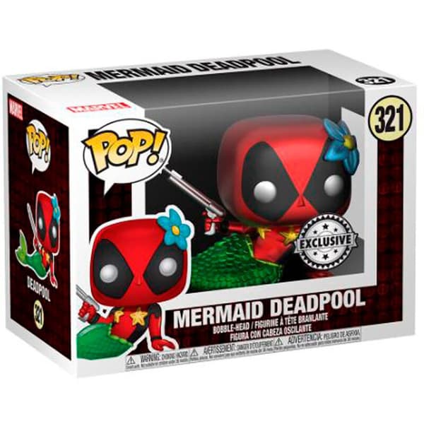 Funko Merenneito Teellä Pop Marvel Deadpool Monivärinen M