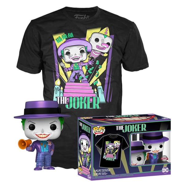 Funko Figur Pop And Tee Dc Comics Batman The Joker Flerfärgad S