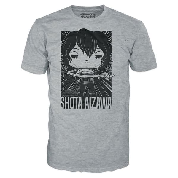 Funko My Hero Academia Pop Och Kortärmad T-shirt Shota Aizawa Svart L