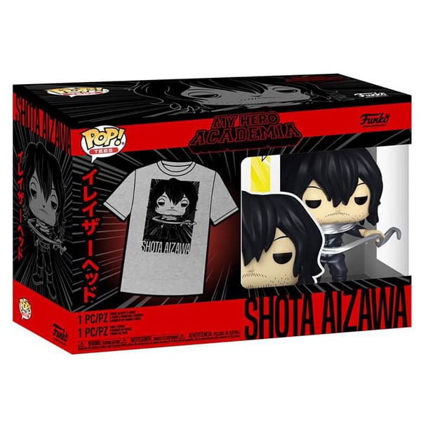 Funko My Hero Academia Pop Och Kortärmad T-shirt Shota Aizawa Svart L