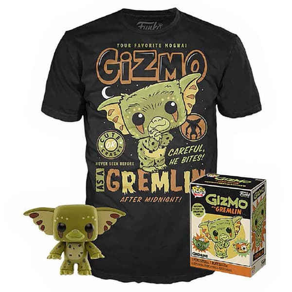 Funko Och Kortärmad T-shirt Gremlins Gizmo Exklusiv Pop Flerfärgad M