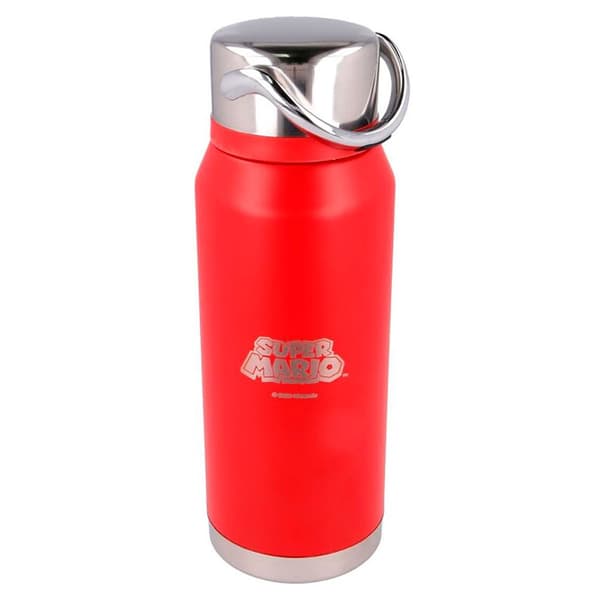 Stor Super Termospullo Mario Bros 505ml Hopeinen