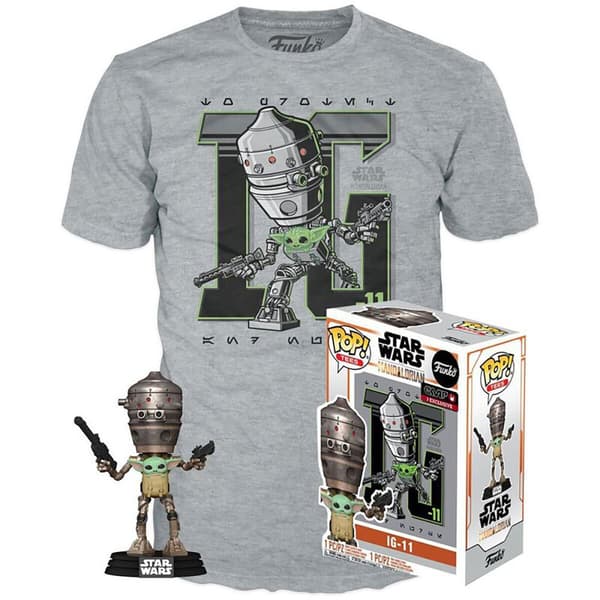 Funko Figur Pop And Tee Star Wars Ig-11 With The Child Exclusive Flerfarvet S