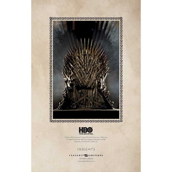 Insight Iron Throne 21 Cm Game Of Thrones Notebook Grå
