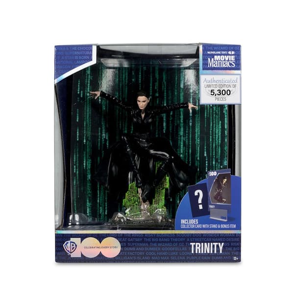 Mcfarlane Toys Matrix Movie Maniacs Trinity 15 Cm Kuvio