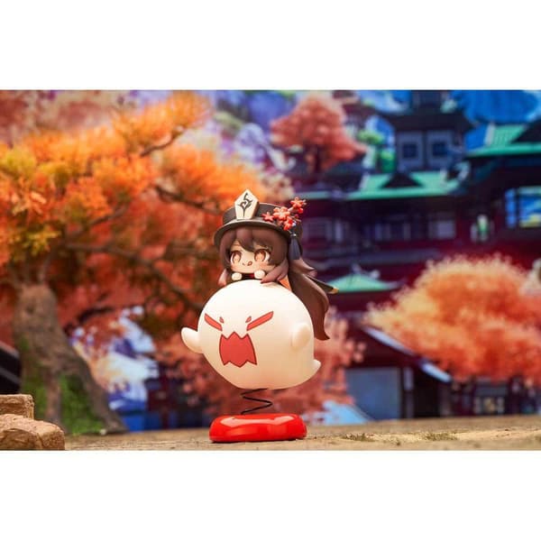 Apex Genshin Impact Pvc Statue Hu Tao Chibi Chara Yurayura Stand Ver 10 Cm Figure