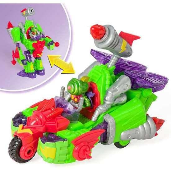 Magic Box Robot Turbo Warrior Speed ??superthings Transformerbar Till Motorcykel 18x21x8.7 Cm