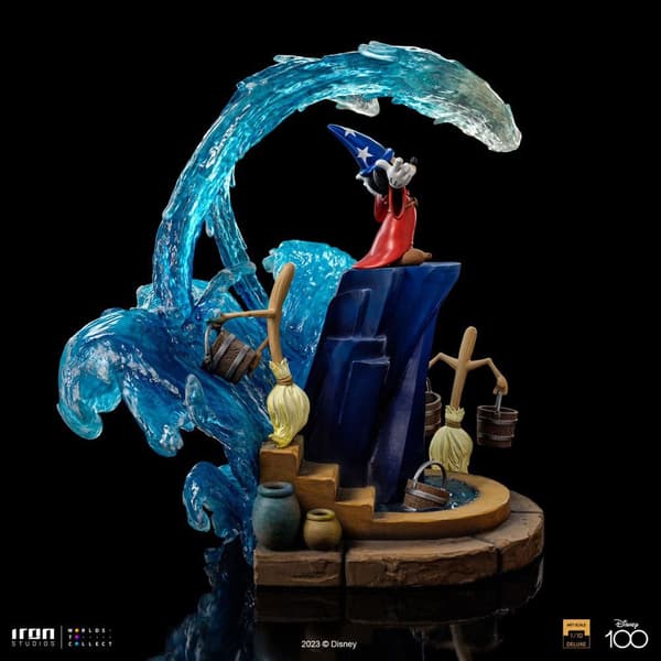 Iron Studios 1/10 Art Scale Mickey Almindelig Fantasia Disney-statue 25 Cm