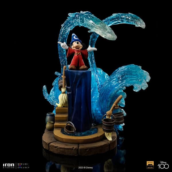 Iron Studios 1/10 Art Scale Mickey Almindelig Fantasia Disney-statue 25 Cm