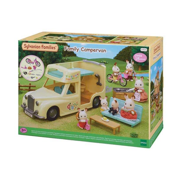 Epoch Sylvanian Families Familie Campingvogn Figurer