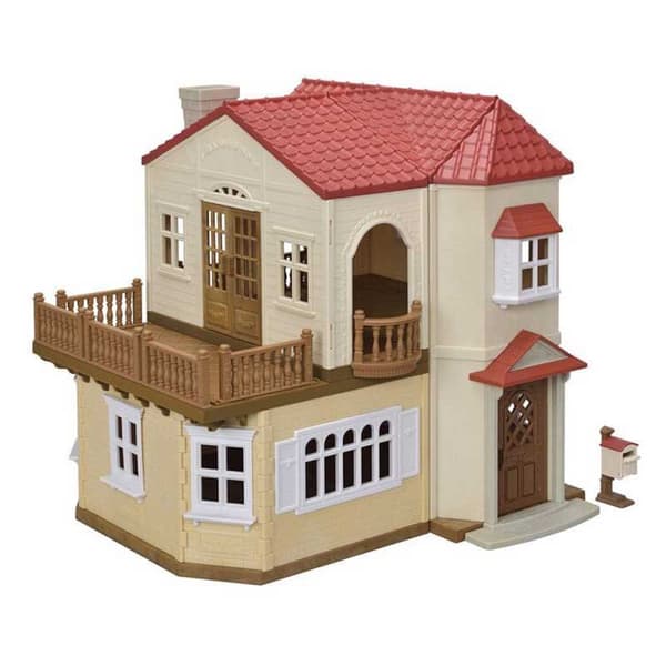 Epoch Sylvanian Families Hus Med Lys Den Hemmelige Loft Figurer