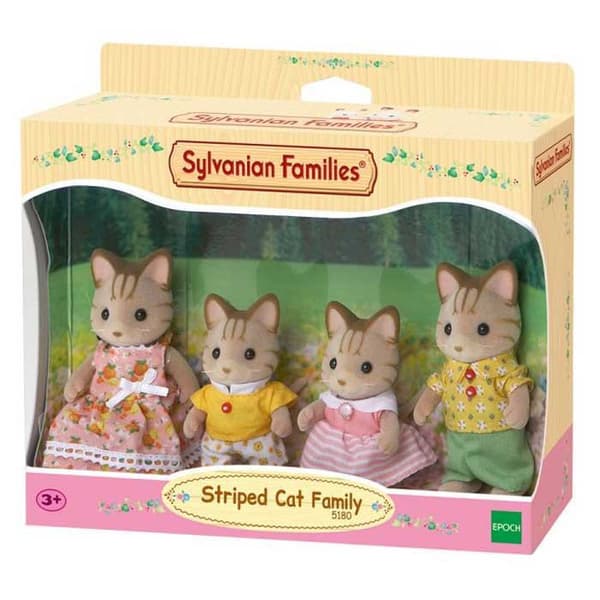 Epoch Sylvanian Families Stribede Kattefamiliefigurer