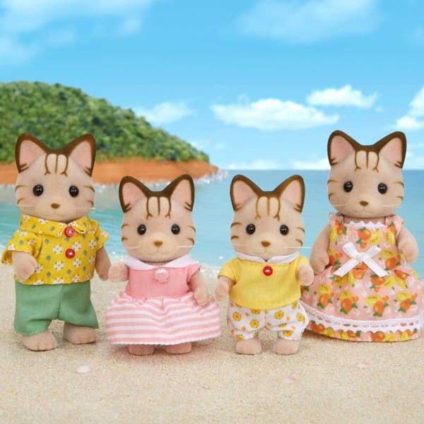 Epoch Sylvanian Families Stribede Kattefamiliefigurer