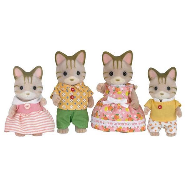 Epoch Sylvanian Families Randiga Kattfamiljfigurer