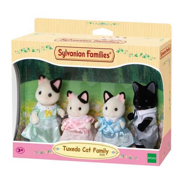 Epoch Sylvanian Families Tuxedo Cat Family -hahmot