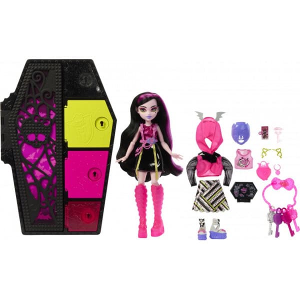 Monster High Skulltimate Secrets: Neon Frights Draculaura - modedukke
