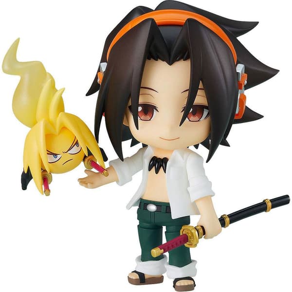 Good Smile Company Shaman King Nendoroid Pvc-toimintahahmo Yoh Asakura -hahmo 10 Cm Hopeinen