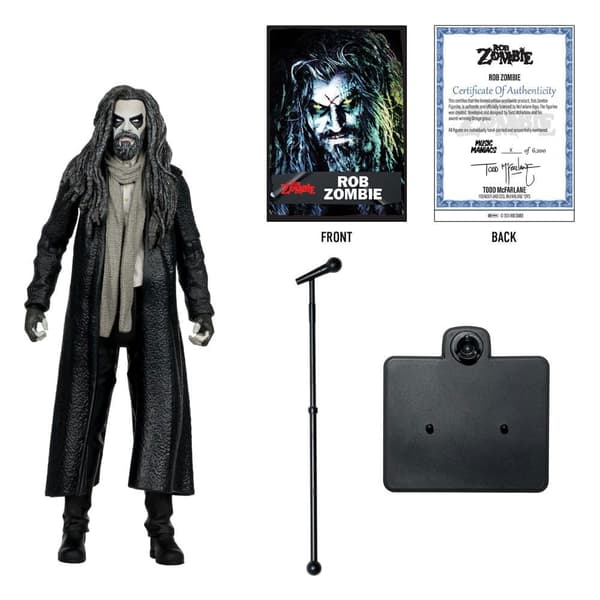 Mcfarlane Toys Metal Music Maniacs Action Wave 2 Rob Zombie -hahmo 15 Cm